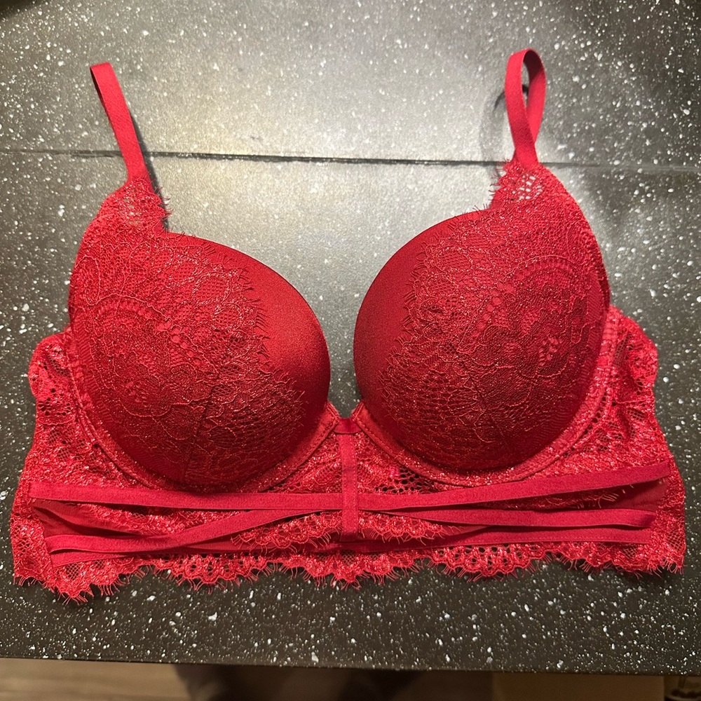 La SENZA Vibrant Red Lace Bra